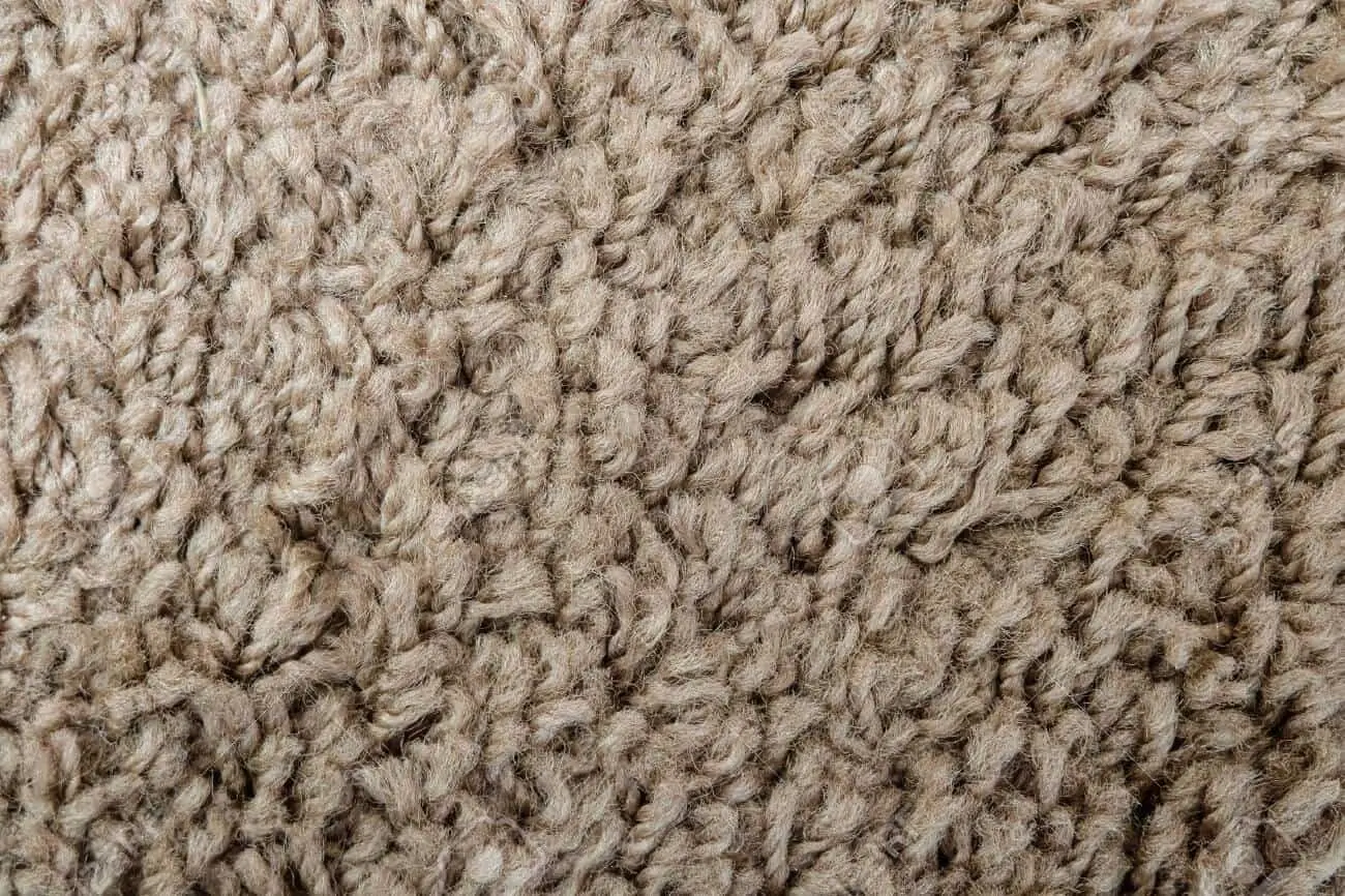 Detail of a jute carpet