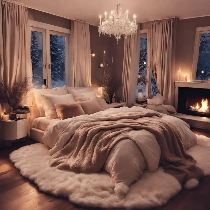 Cozy bedroom interior