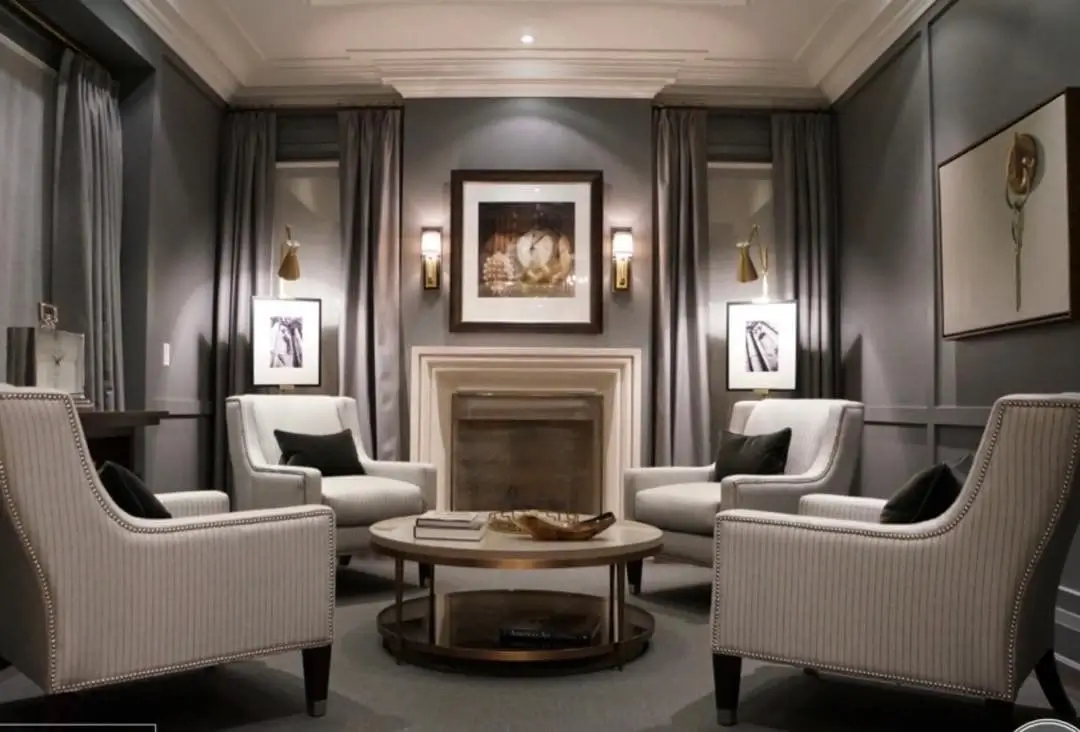 Dramatic living room