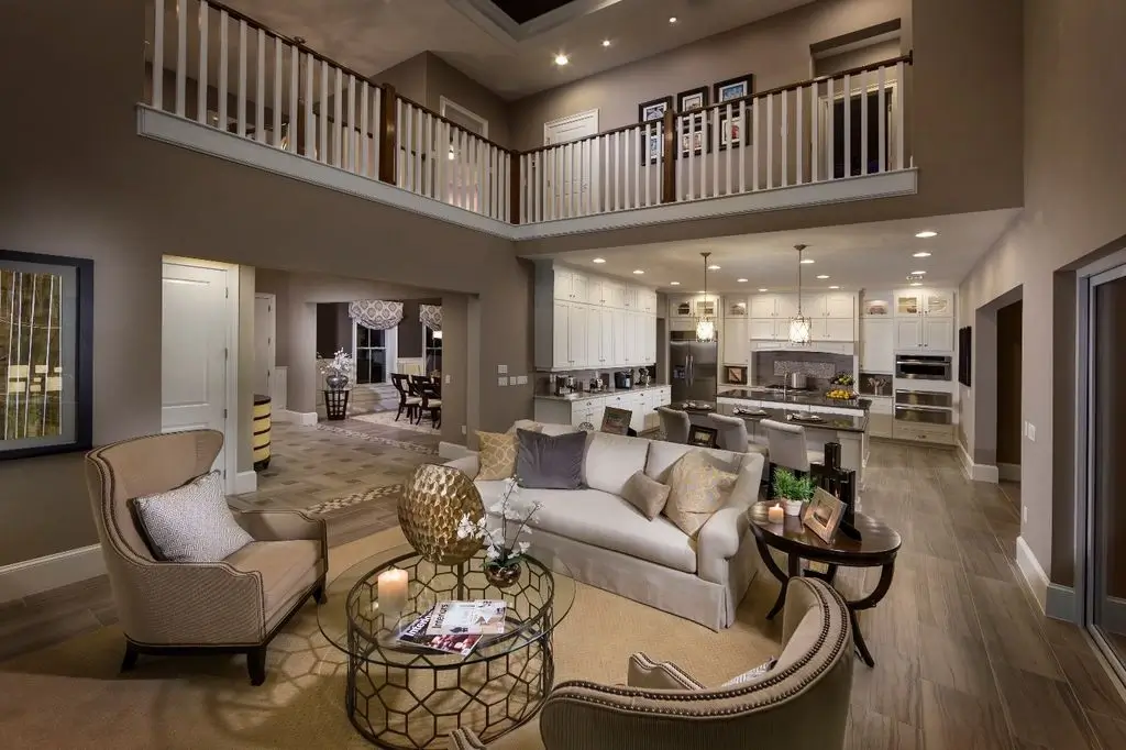 Dramatic living room